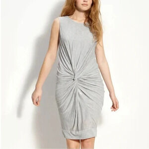 Diane von Furstenberg Alastrina Draped Knot Front Jersey Silk Dress Size 8